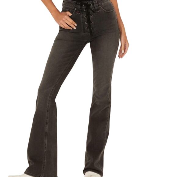 Idyllwind Miranda Lambert Twelve South high risin lace up jean J2 2137 - Picture 1 of 15